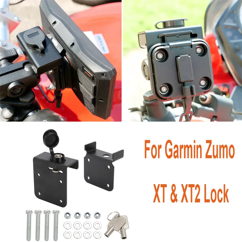Für Garmin Zumo XT oder XT2 Halterung GPS Lock Kit Locking Montagehalterung Aluminium Halter Navigation Image