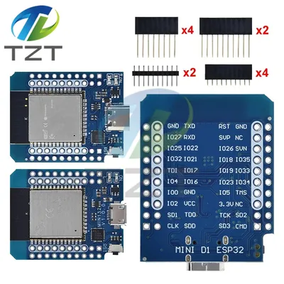 TZT Für Wemos Mini D1 ESP8266 ESP32 ESP-32S WIFI Bluetooth CP2104 Entwicklung Board Modul Für Image