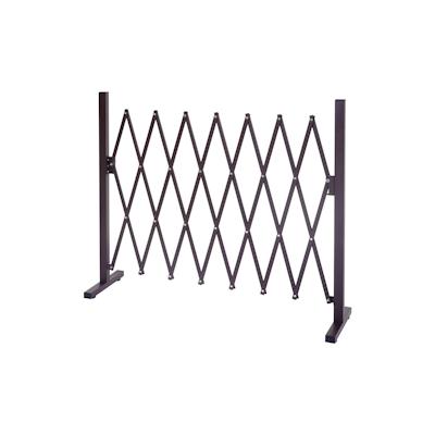 Mendler Absperrgitter HWC-B34, Scherengitter Rankhilfe Tierschutzgitter ausziehbar, Alu braun ~ Höhe 103cm, Breite 31-261cm Image