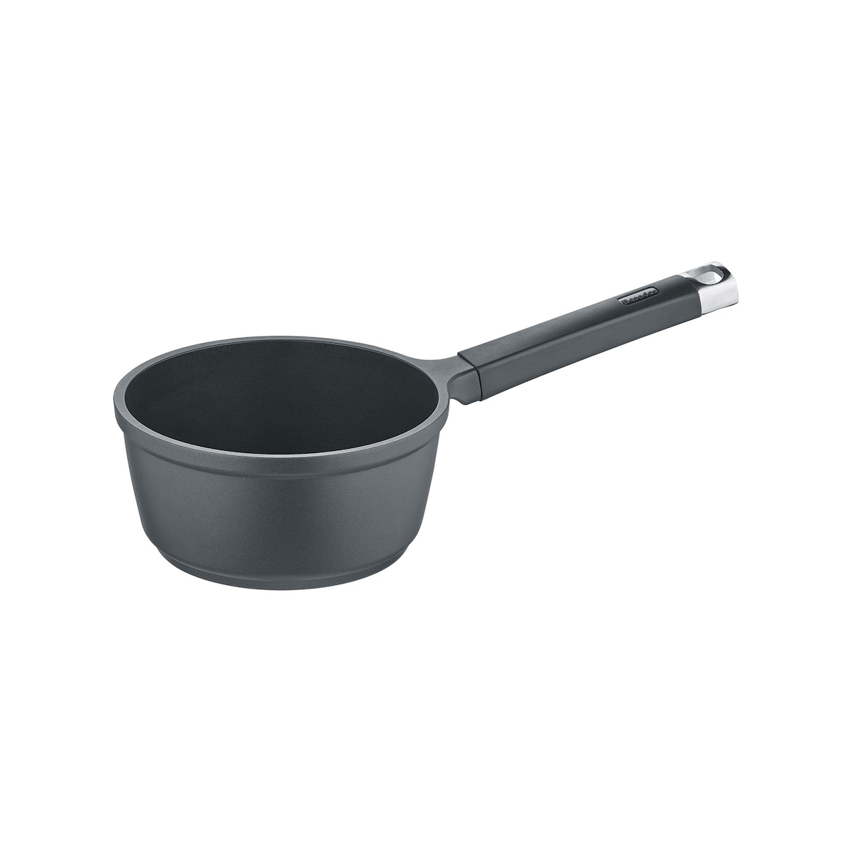 Berndes Stieltopf mit Glasdeckel 16 cm, Aluminium, schwarz - Edition 100 Image