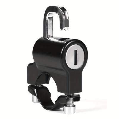 TEMU Waterproof Aluminum Helmet Lock With Metal Hook - Compact, For Bicycles, Scooters & Motorcycles Image