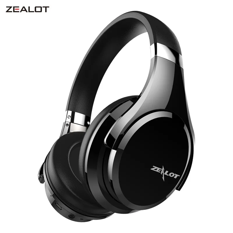 ZEALOT-B21 Kabellose Bluetooth-Kopfhörer, faltbarer Bass, kabelloses Headset mit Mikrofon für Computer, Telefone, Touch-Steuerung Image