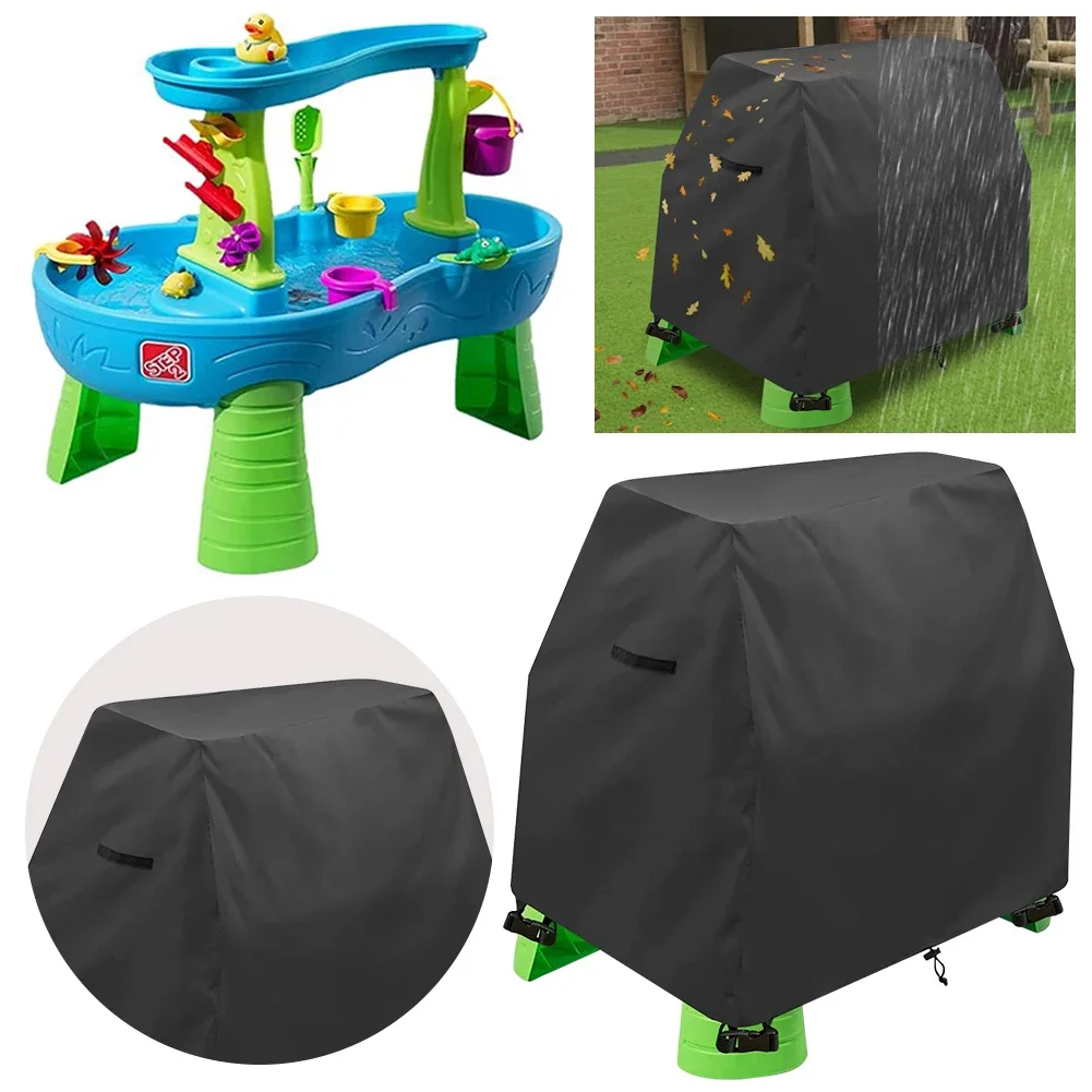 Kinder Sand und Wasser Tisch Spielzeug umfasst wasserdichte Outdoor-Wasserspiel Tisch abdeckung für Step2 Regen duschen Splash Teich Wasser tisch Image