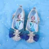 Disney Princess Elsa Schuhe Mädchen Frozen Fantasy Pailletten Performance Schuhe Mädchen Schuhe Kristall Weiche Sohle Performance Schuhe Größe