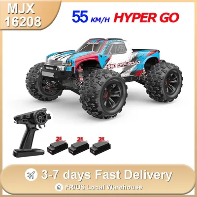 New Hyper GO MJX 16208 V2.0 Rc Cars 4WD Off-Road Racing Truck 1/16 Brushless 2.4g High-speed Drift