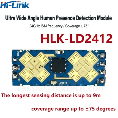 Hi-Link HLK-LD2412 24G Human Presence and Motion Sensor Long Distance and Larger Angle Radar FMCW