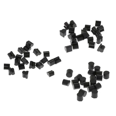 Set of 20 Pcs Rotor Rubber French Horn Trombone Tuba Set Baritone Horn Silica Gel Silicone Pads