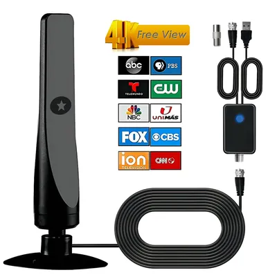Portable HD TV Antenna Digital HD Aeria HD Digital TV Antenna with Amplifier DVB-T2 Quick Response