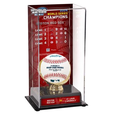 Sublimierte Vitrine mit Bild der Serienliste der Boston Red Sox-Champions der World Series 2004 Image