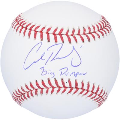 Von Cal Raleigh signierter Baseball der Seattle Mariners mit der Aufschrift „Big Dumper“ Image