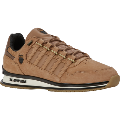 Sneaker K-SWISS "RINZLER GT", Gr. 43, braun (tabacco, tabacco, wax lth), Leder, Synthetik, sportlich, Schuhe