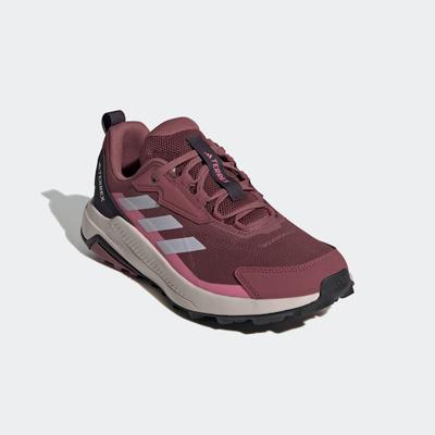 Wanderschuh ADIDAS TERREX "TERREX ANYLANDER", Gr. 38, rot (quiet crimson, silber dawn, pink fusion), Textil, sportlich, 