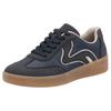 Plateausneaker RIEKER SPORT, Damen, Gr. 40, blau (jeansblau), Lederimitat, sportlich, Schuhe, Freizeitschuh, Halbschuh, Schnürschuh in veganer Verarbeitung