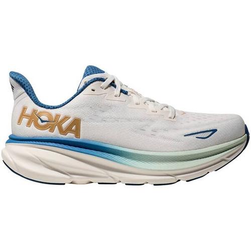 HOKA Herren Laufschuhe CLIFTON 9, Größe 47 ⅓ in FROST / GOLD