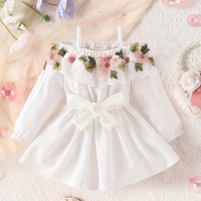 TEMU Cute & Embroidered Cami Dress - Toddler Baby Girls Party Casual Wear Birthday Princess Dress