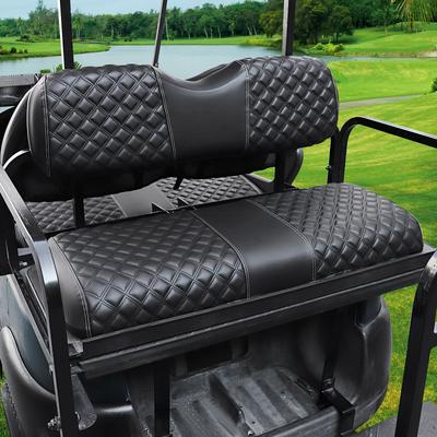 TEMU Roykaw Golf Cart Seat Covers Kit Compatible With Front Or Back Seat,aftermarket Rear Seat Common Seat Cushion, Marine Grade Vinyl Material/ And Comfortable