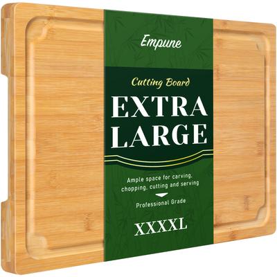 TEMU 30 X 20 Extra Large Cutting Board, Turkey Bamboo Meat Cutting Boards For Kitchen With Juice And Handles Heavy Duty Charcuterie Board, 4xl.valentine's Day, Homecoming, Day.