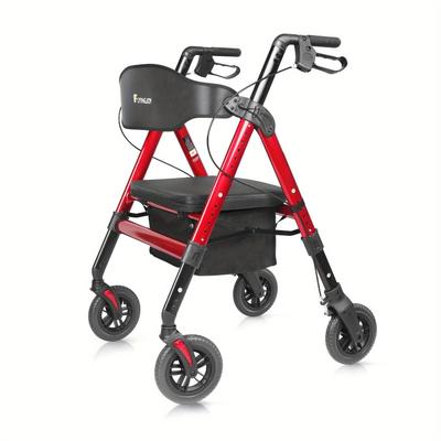 TEMU Heavy Duty Rolling Walker, Shopping Cart, Capacity 450 , 4-wheels Folding Rolling Walker With Extra Spacious Seat, Not For Standard Door 26