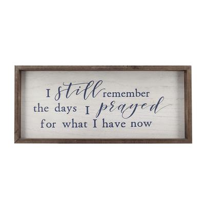 TEMU I Prayed For What I Have Now Wood Signs Wall Decor|retro Vintage Christian Home Decor White Washed