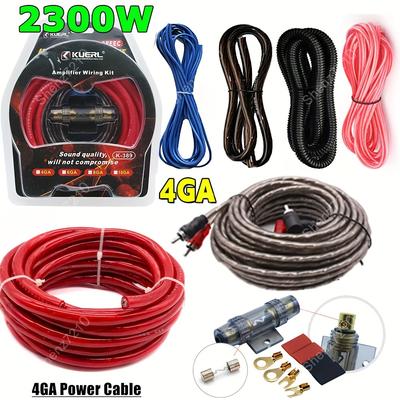 TEMU 2300w 4 Car Kit Install Amp Rca Subwoofer Sub Wiring