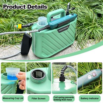 TEMU Battery Powered Sprayer, New 1.35 Gallon Electric Garden Sprayer With Battery Indicator, 23.6