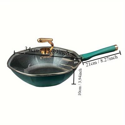 TEMU 1pc, Maifan Stone Cast Iron , Woks & Stir-fry Pans, Griddle, Chef's Pans, For Gas Stove Top And Induction Cooker, Free, Cookware, Kitchenware, Kitchen Supplies, Kitchen Items