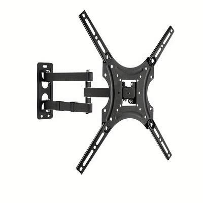 TEMU 1pc Full Tv Monitor Wall Mount, Hinged Arm With Swivel Tilt & Extension, Fits 32-55 Inches Led Lcd Flat Panel & Curved Tvs, 15.75x15.75 Inches, Max 44 Lbs