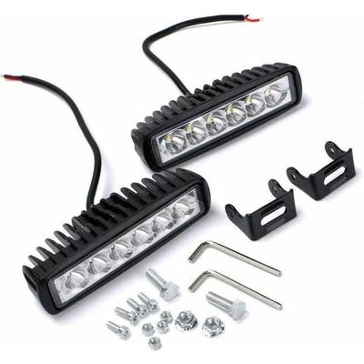Coocheer - 2er-Pack, LED-Arbeitsscheinwerfer, 18 w Auto-LED-Scheinwerfer, IP67 wasserdichter
