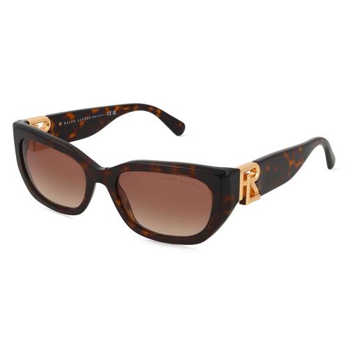 Polo Ralph Lauren 0RL8222 Damen-Sonnenbrille Vollrand Cateye Metall-Gestell, braun