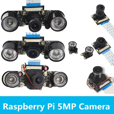 Raspberry Pi 4 Kamera 5MP 1080P Nachtsicht Fisheye IR-CUT Kamera Infrarotlicht OV5647 Webcam für Image
