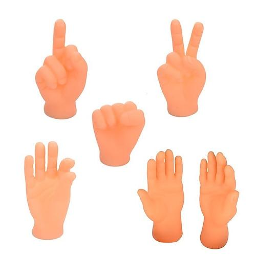 6 stücke mini tiny hand modelle witz finger puppe kleinen finger hand kind katze spielzeug