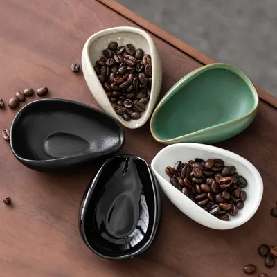 Coffee Beans Dosing Cup Trays Pottery Tea Separator Vessel Ceramic Measure Ware Espresso Bean Scoop