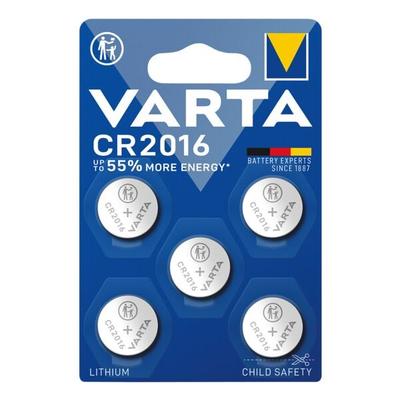 Varta 5er-Pack Knopfzelle »ELECTRONICS« CR2016, 2x0.16 cm