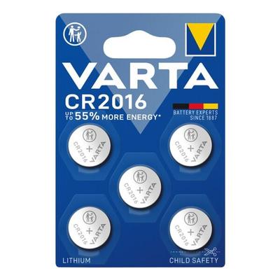 5er-Pack Knopfzelle »ELECTRONICS« CR2016, Varta, 2x0.16 cm