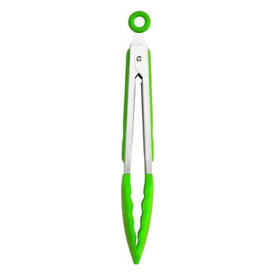 Silicone Kitchen Tongs 26.5cm/9 Inch, Non-Stick Heat Resistant Up To 480°F, Stainless Steel With Silicone Tips, Ideal For Cooking And BBQ, Kitchen Utensils, Outdoor Camping Picnic, Cookware Barbecue Tool Accessories