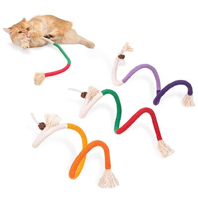 Sisal Rope Cat Toys 3 Pack Bite-Resistant Catnip Toys Cat Toys for Bored Indoor Cats Safe Teeth Cleaning Chew Cat ToyInteractive Cat Kicker Toys for Indoor Cats Kitten Toys 27inch All Breeds