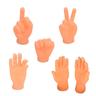 6Pcs Mini Tiny Hand Models Joke Finger Puppet Little Finger Hand Kid Cat Toy