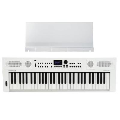 Roland GO:KEYS 5 Keyboard with Music Stand - White