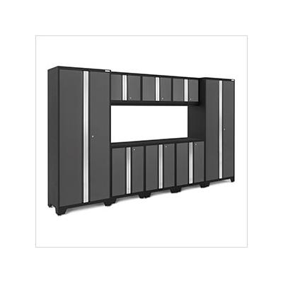 NewAge Garage Cabinets BOLD Series Grey 8-Piece Set (No Countertop)