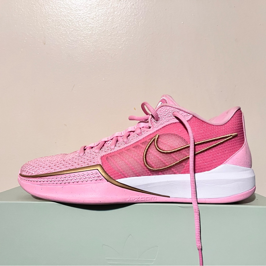 Nike Shoes | 2024 Women Nike Air Sabrina 1 Nike By You Nby Think Pink Size 10.5 Rare Used Ds | Color: Pink/White | Size: 10.5