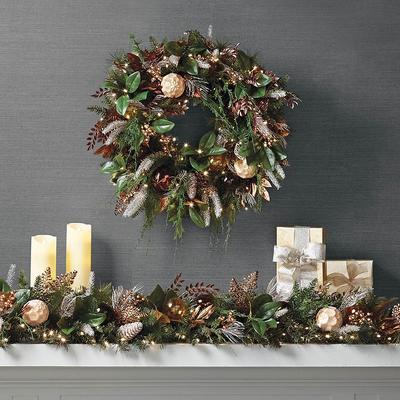 Bronze Brûlee Greenery Collection - 6' Garland - Frontgate