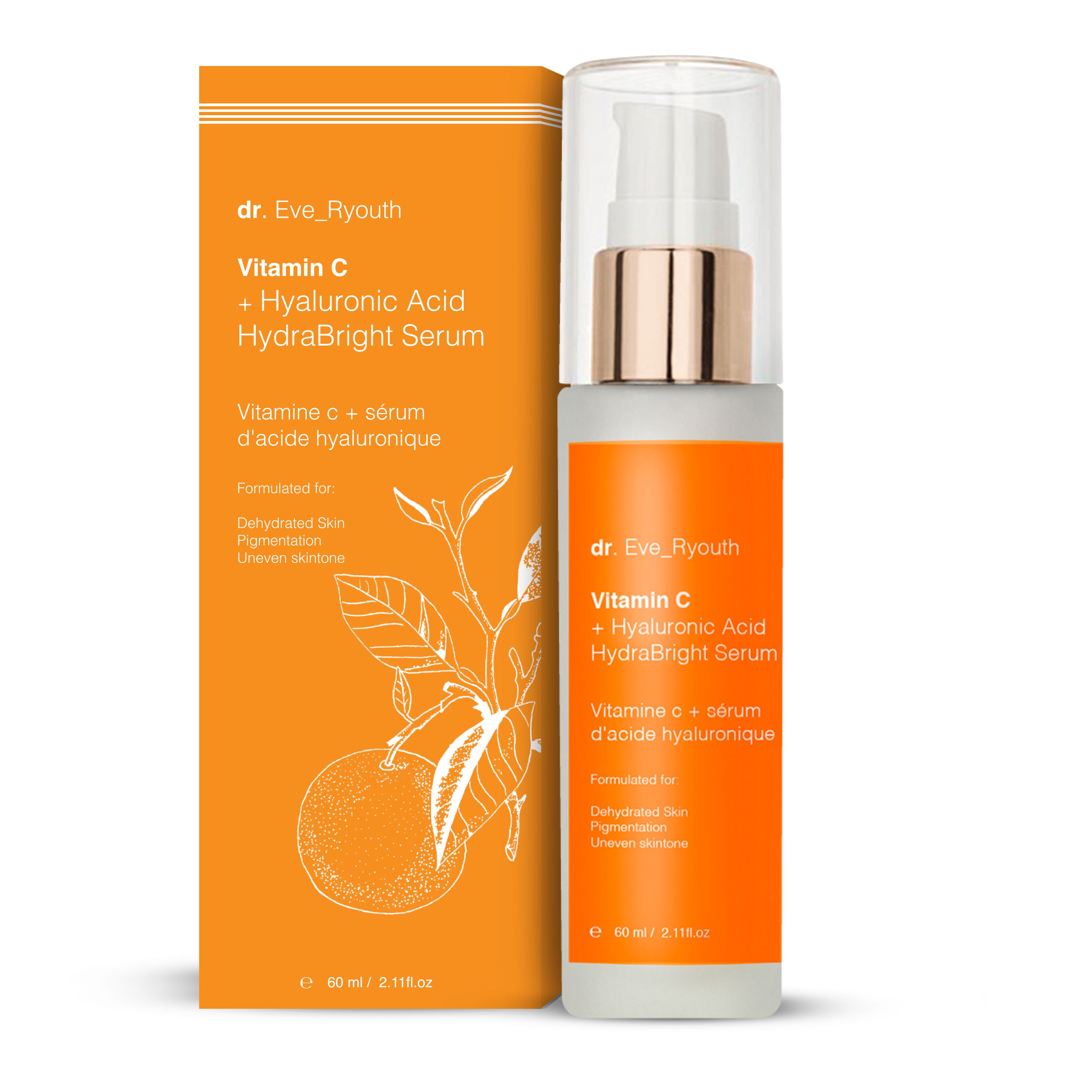 Dr. Eve_Ryouth Anti-Aging Siero Hydrabright alla vitamina C + acido ia