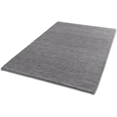 Wollteppich "Poppy 6024", grau (anthrazit), B:140cm H:18mm L:200cm, Wolle, SCHÖNER WOHNEN-KOLLEKTION, Teppiche, hochwertiger Handweb, Wolle, Wohnzimmer, Schöner Wohnen Kollektion Image