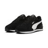 Sneaker PUMA "ST RUNNER V4 SD", Gr. 41, schwarz-weiß (puma schwarz, puma weiß, puma silber), Leder, sportlich, Schuhe