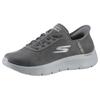 Slip-On Sneaker SKECHERS "GO WALK FLEX", Damen, Gr. 37, grau, Lederimitat, sportlich, Schuhe, Slipper, Freizeitschuh, Halbschuh mit Air-Cooled Memory Foam