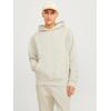 Kapuzensweatshirt JACK & JONES "JJEURBAN EDGE SWEAT HOOD NOOS", Herren, Gr. L, gelb (moonbeam), angeraute Sweatware, Obermaterial: 70% Baumwolle, 30% Polyester, unifarben, modisch, relaxed fit taillenbedeckt, ohne Ausschnitt, Langarm Rippbündchen,...