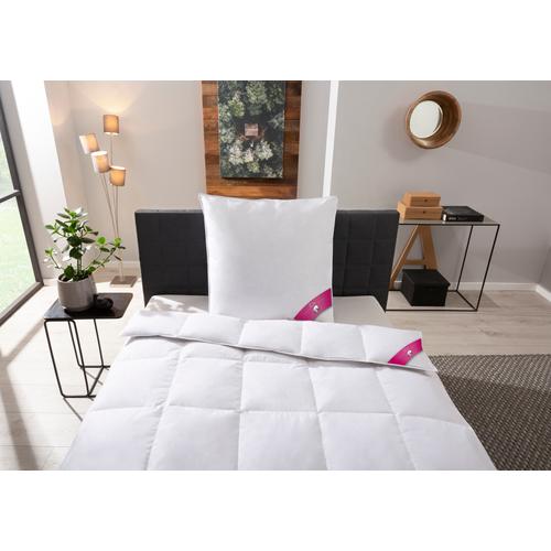 Daunenbettdecke RIBECO ""Johanna"", weiß, B:200cm L:200cm, Bezug: 100% Baumwolle. Füllung: 80% Entendaune, 20% Entenfeder, Bettdecken, Naturprodukt zum TOP-Preis