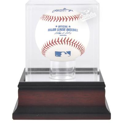 Vitrine mit Baseball-Logo der Baltimore Orioles aus Mahagoni Image