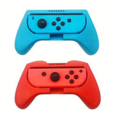 TEMU 2-pack Silicone Controller Grips Switch, Anti-slip Sweatproof Protective Covers, Ergonomic Design For Enhanced Gaming Experience, Compatible With Switch Oled - No Battery Required