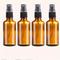 TEMU 2oz Amber Glass Spray Bottles, 4 Pack Small Spray Bottle Mist Sprayer, Mini Travel Empty Fine Mist Spray Bottles With Funnel Dropper For Essential Oils, Hair, Perfume, Plants